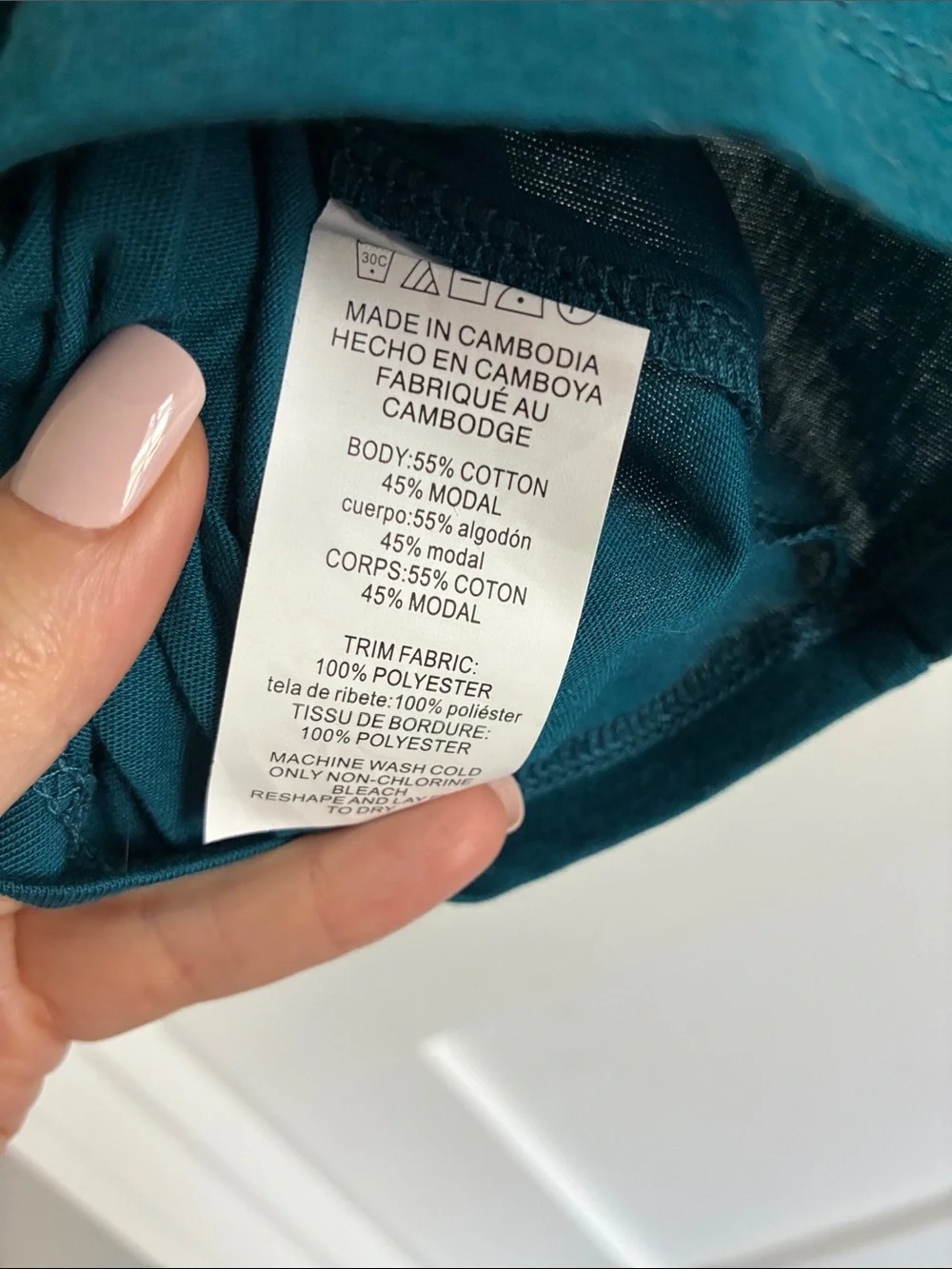 Michael Kors Teal Puff-Sleeve Crewneck Top
